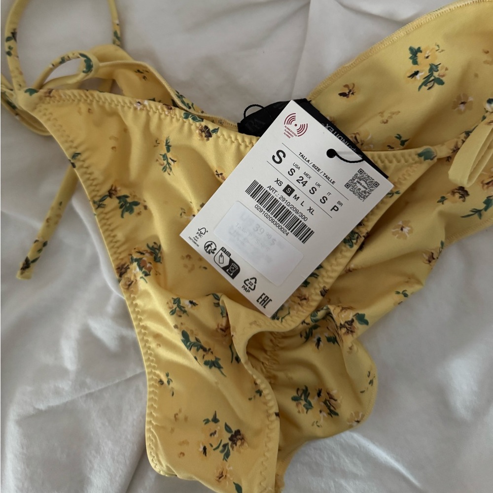 Zara Floral Yellow Bikini Set - Picture 5 of 6